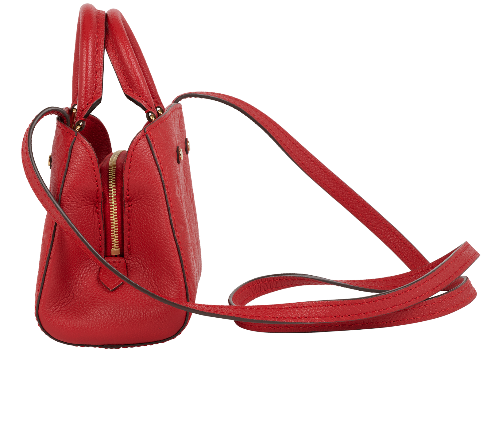 Nano Montaigne, &pound;695, Handbags, Red, Leather, Bottom view